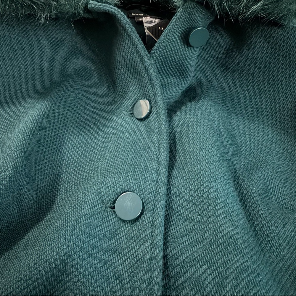 NWT City Chic Blushing Belle Coat - Jade Green - Size 20 / L - Picture 13 of 16